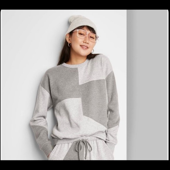 Wild Fable patchwork sweatshirt